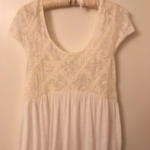 NWOT Free People Cream Top, sz. S